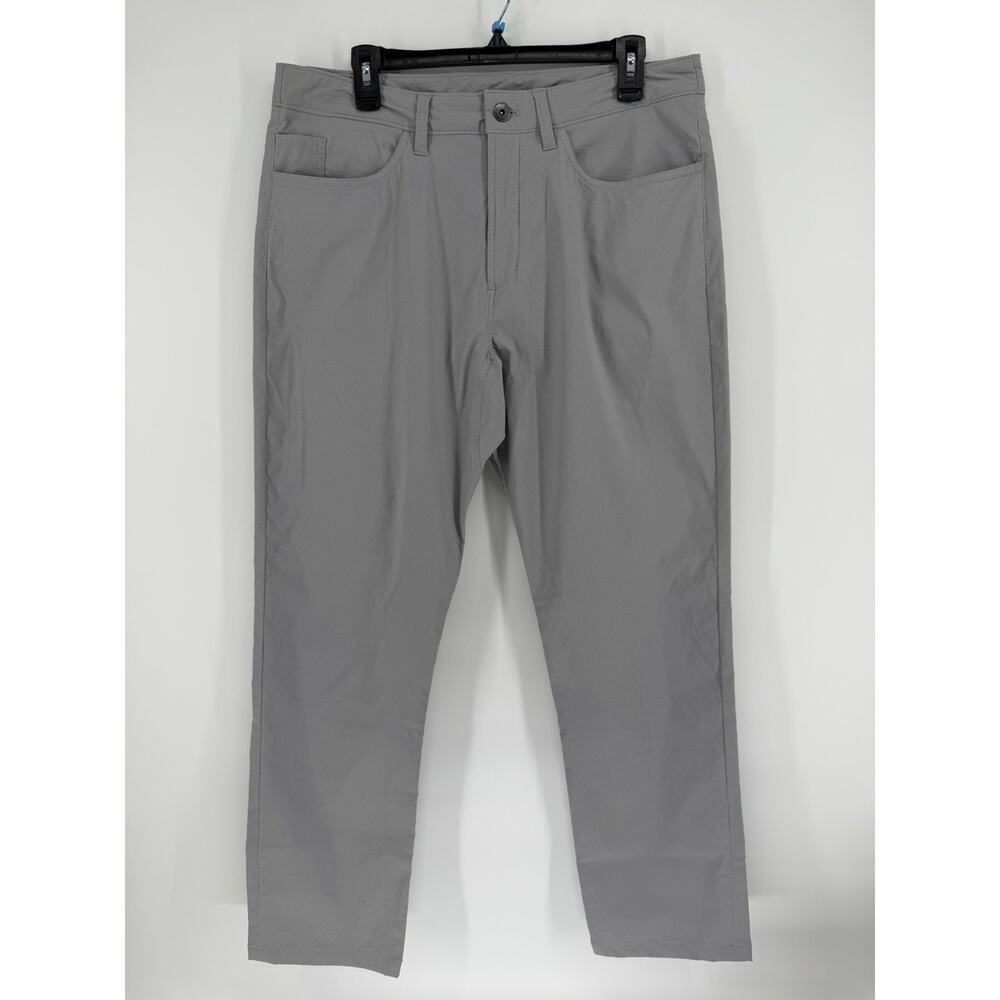 THE NORTH FACE Hiking Pants Light Gray Men’s 34x30 Pockets Snap Casual Outdoors